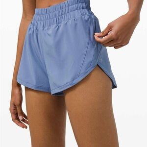 Lululemon Track That High-Rise Short 3” Water Drop Size 2